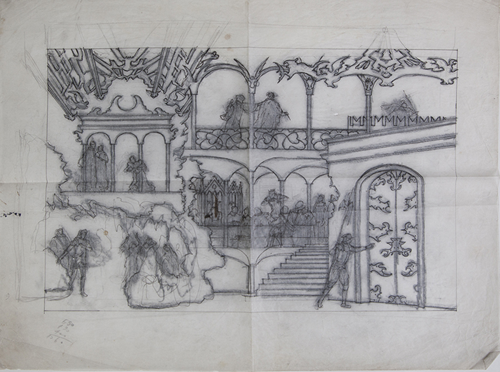 Estarcido escenografía