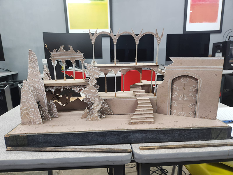 Maqueta escenografía