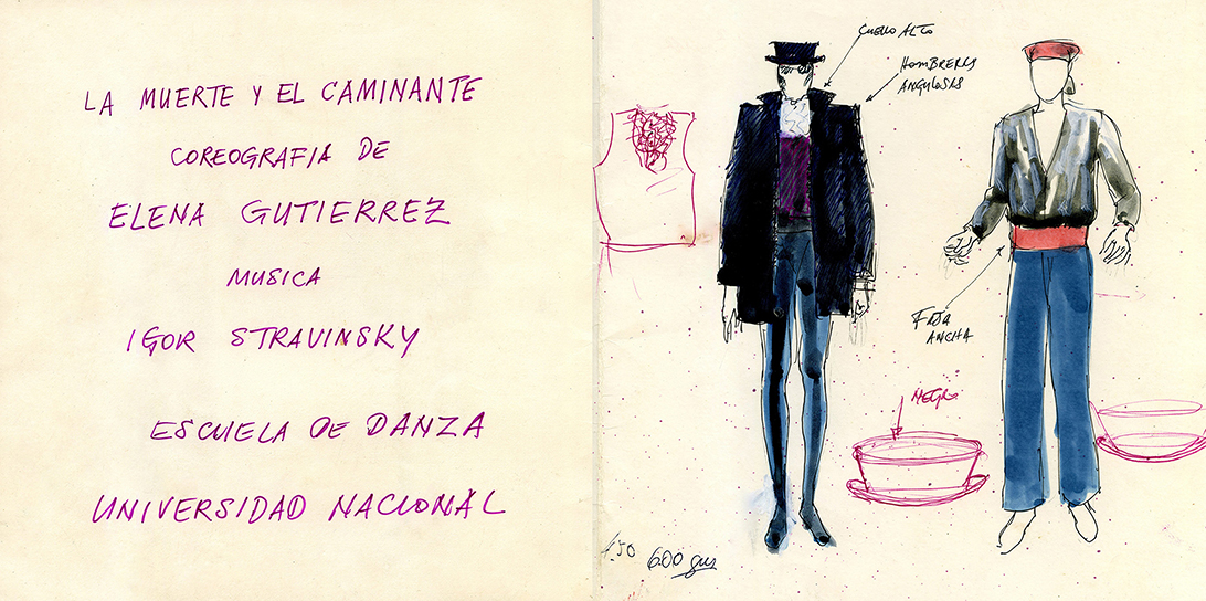 1979 - c.a. 2006: Trabaja como vestuarista y escenógrafo para  danza,  teatro y ópera. Desarrolla proyectos para puestas en escena en Costa Rica y en Chile , destacándose en Costa Rica sus diseños de escenografía y vestuario para obras  de la destacada coreógrafa costarricense y primera directora de la Escuela de Danza de la Universidad Nacional, Elena Gutiérrez . Realiza  diseños para varias obras de teatro, entre los que se encuentran   Sueño de una noche de verano , dirigida por Oscar Fressler, El Loco y la Triste de sus coterráneos Marcelo Gaete y Sara Astica
